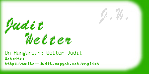 judit welter business card